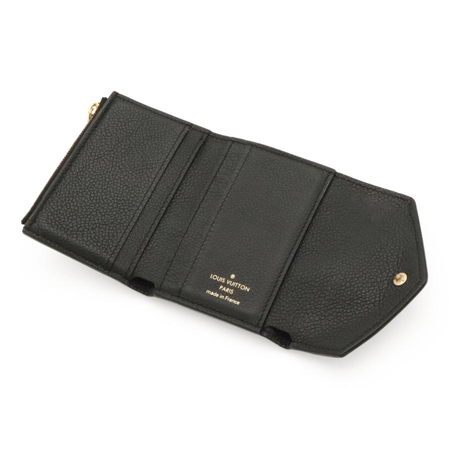 LOUIS VUITTON ルイ ヴィトン モノグラムアンプラント ポルトフォイユ ゾエ 3つ折財布 三つ折り財布 ノワール 黒 ブラック ゴールド金具 | LOUIS VUITTON | 04