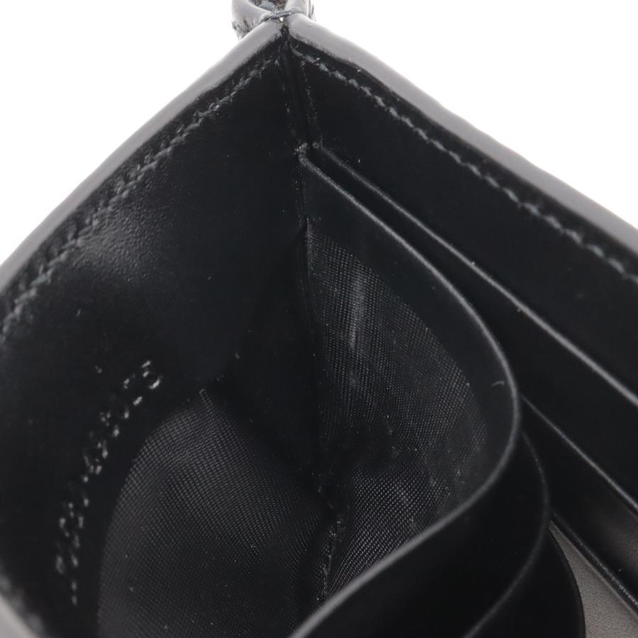 GUCCI グッチ グッチシマ 2つ折札入れ 二つ折り財布 カードケース マネークリップ付き ビルクリップ レザー ブラック 黒 シルバー金具 | GUCCI | 05