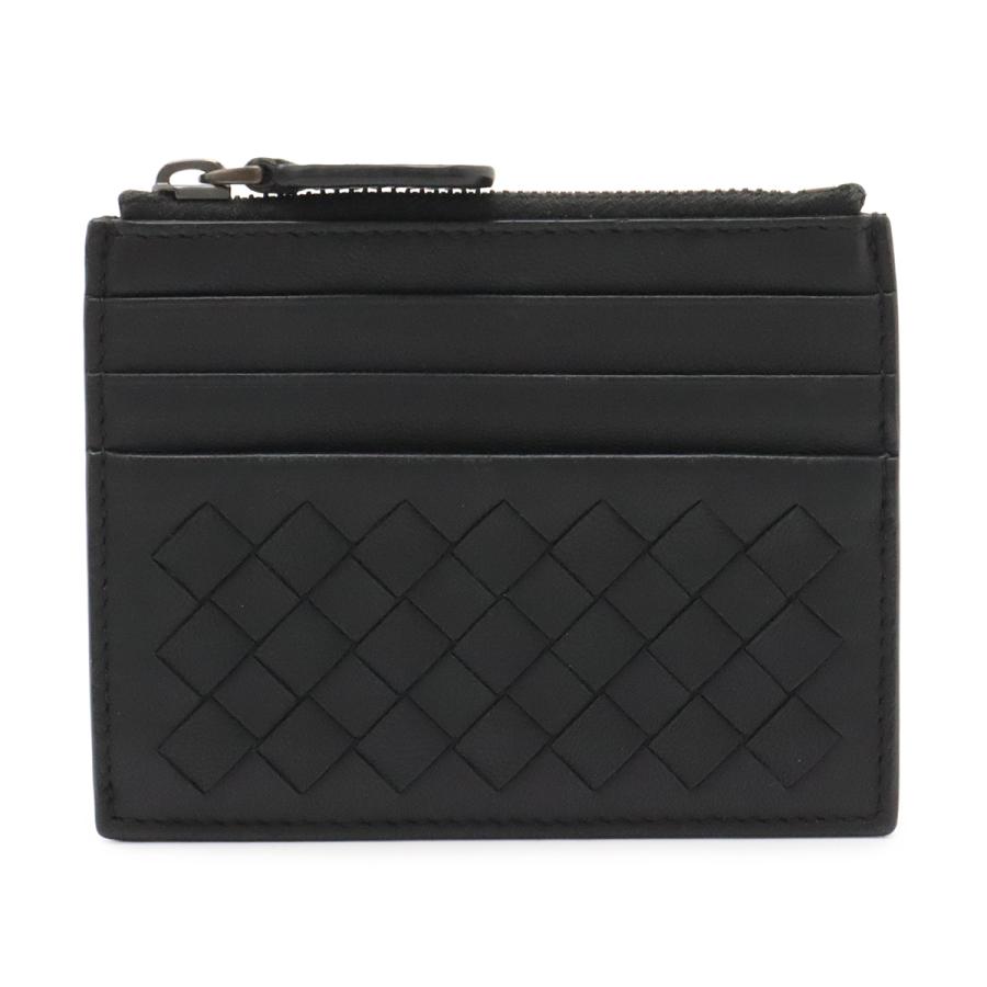BOTTEGA VENETA ボッテガ ヴェネタ ボッテガベネタ イントレチャート コインケース 小銭入れ カードケース レザー ブラック 黒 367004 | BOTTEGA VENETA
