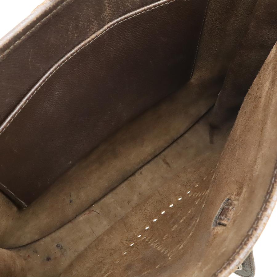 HERMES エルメス エヴリン エブリンI エブリン1 PM ショルダーバッグ セミショルダー クシュベル レザー ダークブラウン シルバー金具 | HERMES | 06