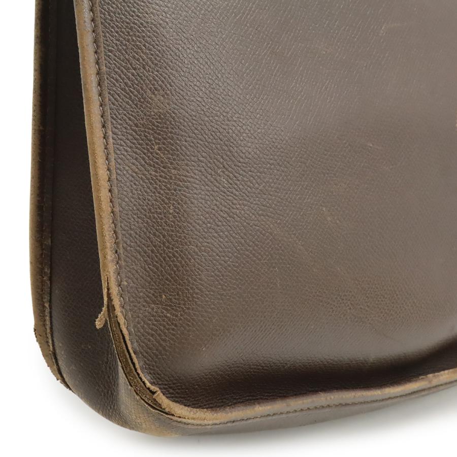 HERMES エルメス エヴリン エブリンI エブリン1 PM ショルダーバッグ セミショルダー クシュベル レザー ダークブラウン シルバー金具 | HERMES | 07