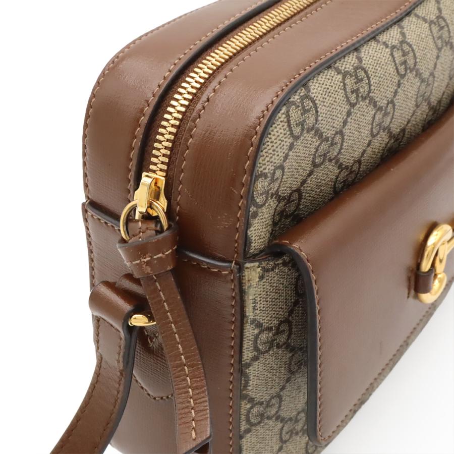 GUCCI グッチ ホースビット 1955 スモール ショルダーバッグ GGスプリーム ポシェット 斜め掛け レザー ベージュ ブラウン ゴールド金具 | GUCCI | 04