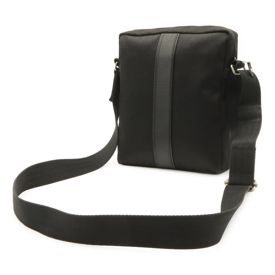 HERMES エルメス アカプルコ バンドリエールMM ショルダーバッグ ポシェット 斜め掛け トワルシェブロン レザー ブラック 黒 | HERMES | 01