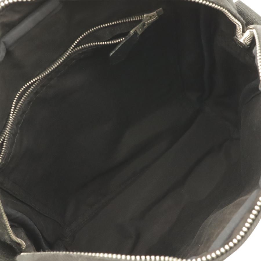 HERMES エルメス アカプルコ バンドリエールMM ショルダーバッグ ポシェット 斜め掛け トワルシェブロン レザー ブラック 黒 | HERMES | 06