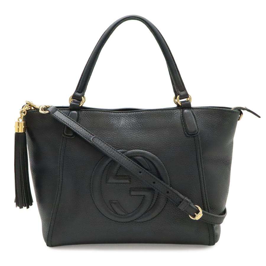 GUCCI（グッチ） ソーホー インターロッキングG トートバッグ 2WAY