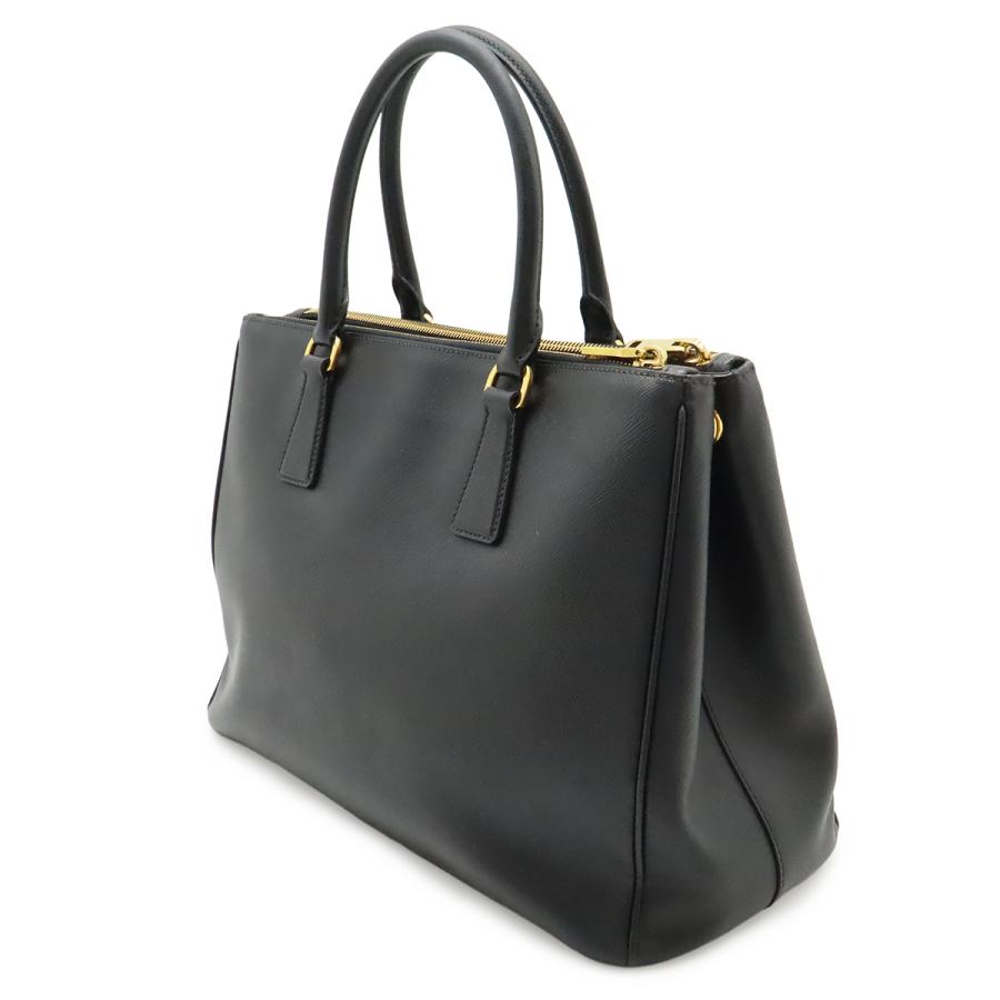 PRADA プラダ ガレリア SAFFIANO ハンドバッグ トートバッグ レザー NERO 黒 ブラック ゴールド金具 ショルダーストラップ欠品 1BA274 | PRADA | 01