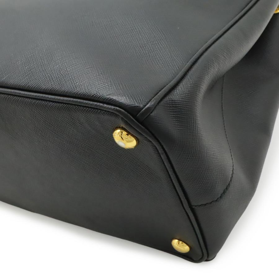 PRADA プラダ ガレリア SAFFIANO ハンドバッグ トートバッグ レザー NERO 黒 ブラック ゴールド金具 ショルダーストラップ欠品 1BA274 | PRADA | 02