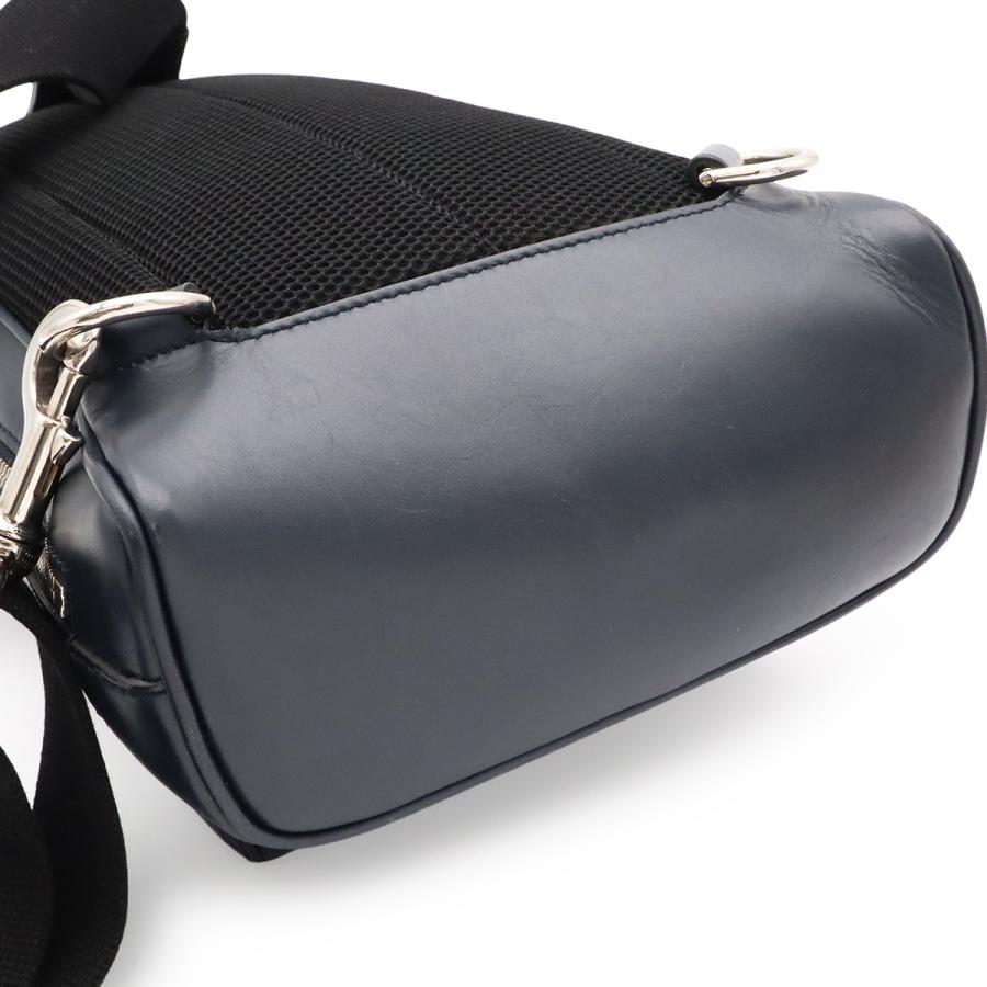 GUCCI グッチ グッチシマ クロスボディバッグ スリングバッグ ショルダーバッグ 斜め掛け レザー ネイビー 紺 シルバー金具 日本限定 | GUCCI | 06