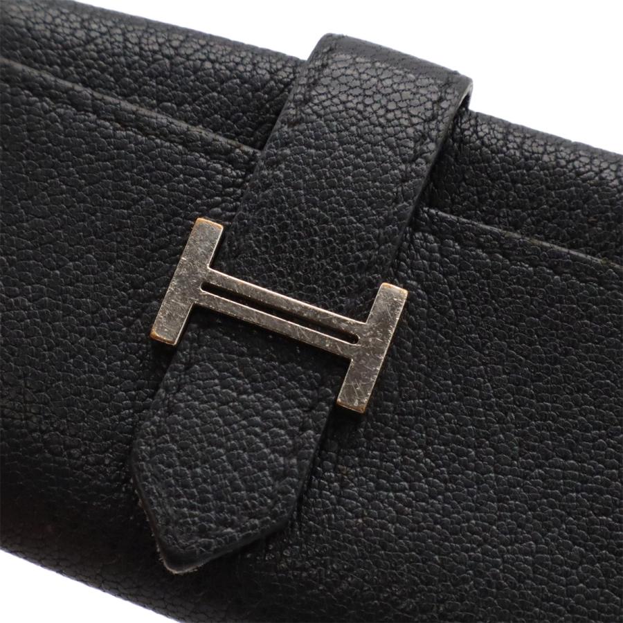 HERMES エルメス ベアン キーケース 4連 シェーブル レザー ブラック 黒 シルバー金具 C刻印 | HERMES | 03