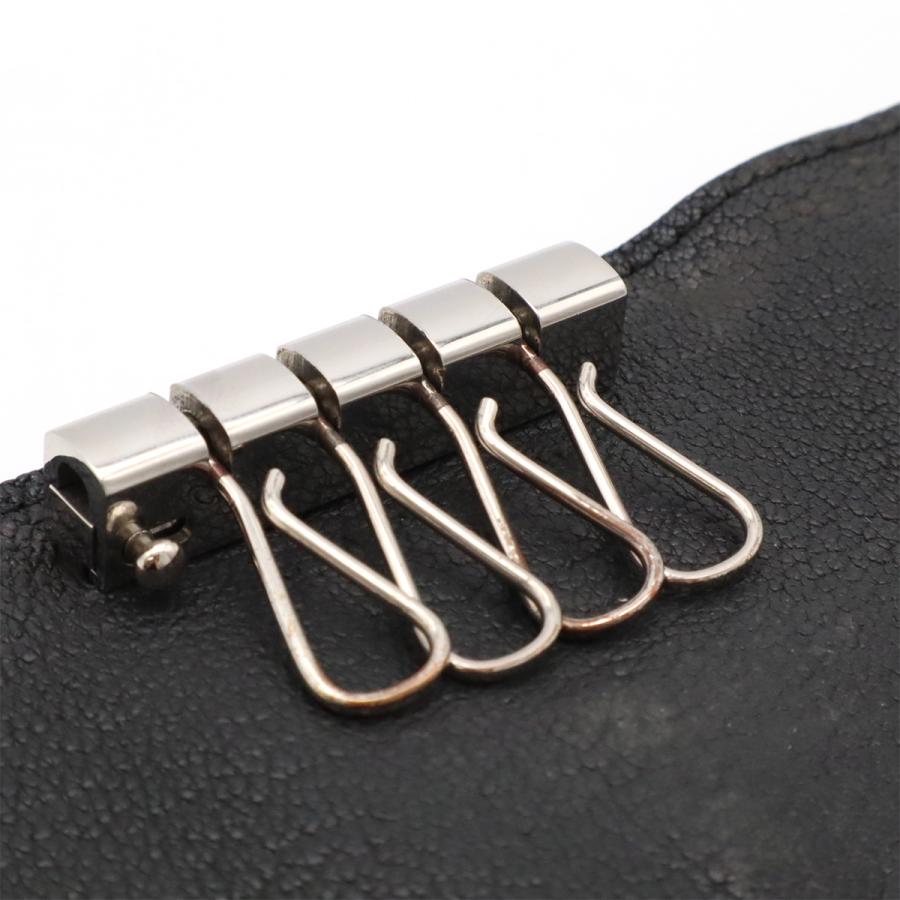 HERMES エルメス ベアン キーケース 4連 シェーブル レザー ブラック 黒 シルバー金具 C刻印 | HERMES | 05