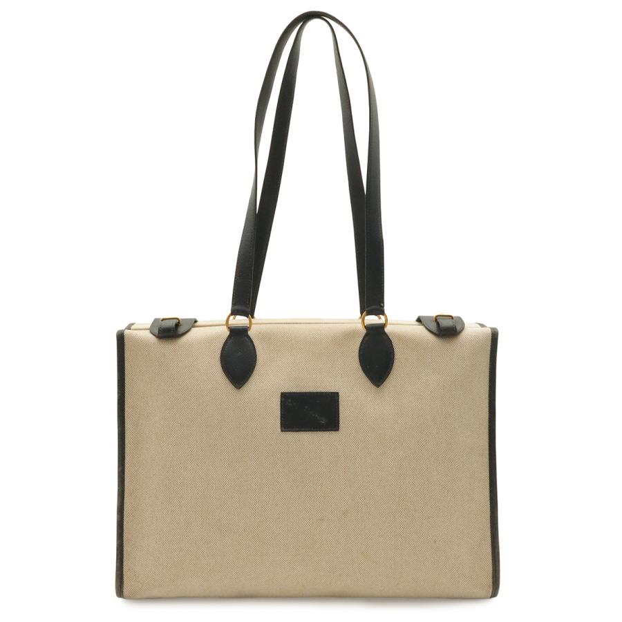 HERMES エルメス カバ40 ショルダートート トートバッグ クシュベル トワルアッシュ ナチュラル ネイビー ゴールド金具 〇S刻印 | HERMES