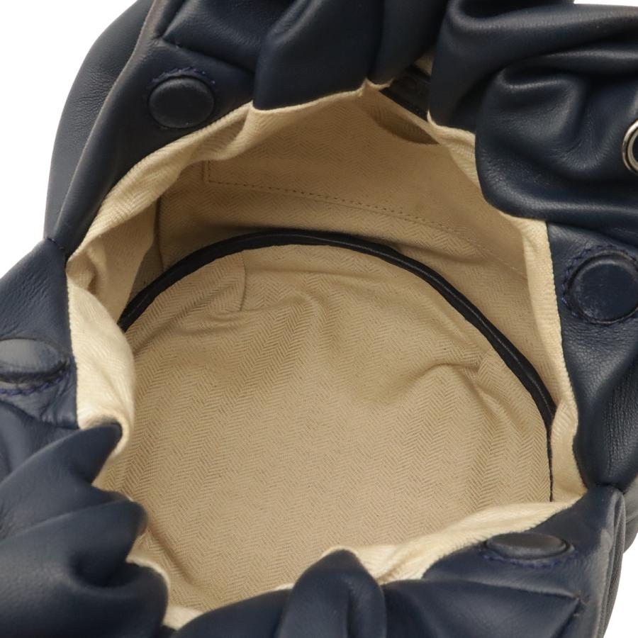 LOEWE ロエベ アナグラム バウンスバッグ ハンドバッグ 2WAY ショルダーバッグ 斜め掛け レザー ネイビー 紺 シルバー金具 | LOEWE | 05
