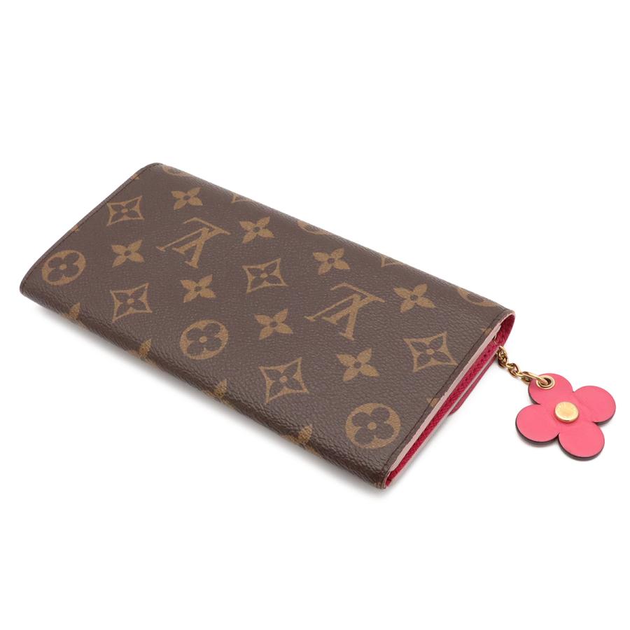 LOUIS VUITTON ルイ ヴィトン モノグラム ポルトフォイユ エミリー フラワーモチーフ 2つ折長財布 二つ折り ローズバレリーヌ ピンク | LOUIS VUITTON | 01