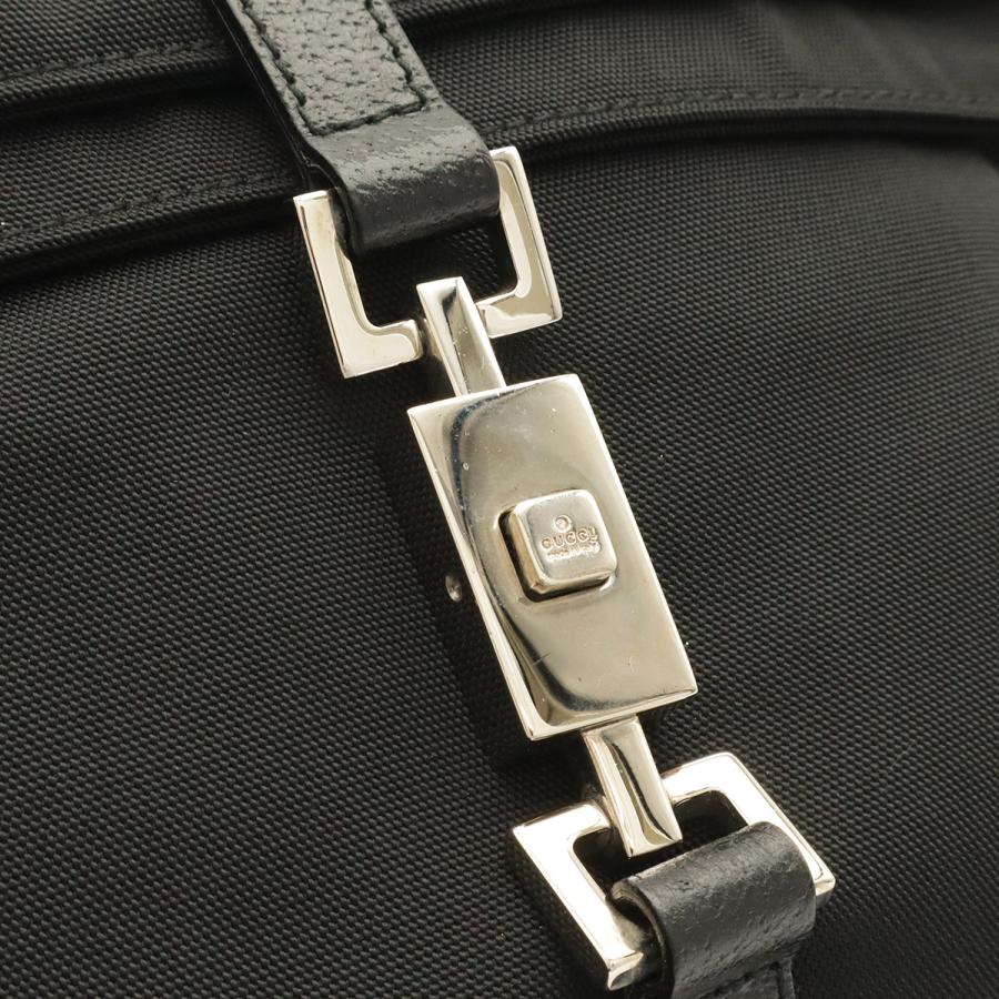 GUCCI グッチ ジャッキー リュックサック バックパック ナイロン レザー ブラック 黒 シルバー金具 0030236 | GUCCI | 04