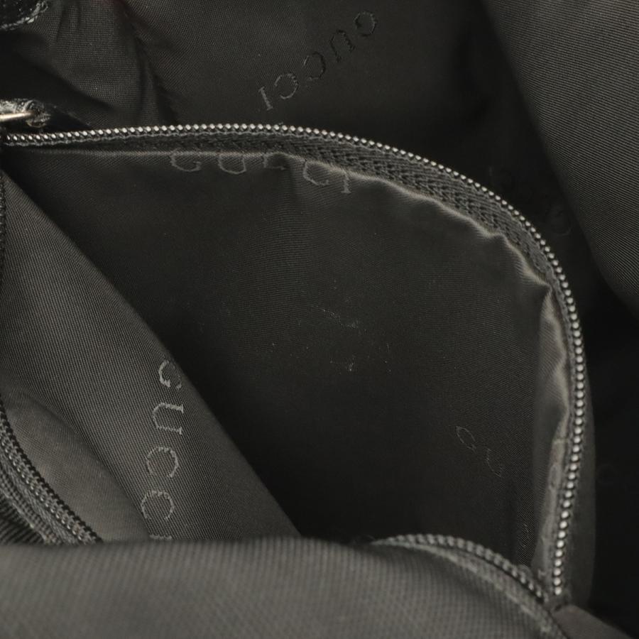 GUCCI グッチ ジャッキー リュックサック バックパック ナイロン レザー ブラック 黒 シルバー金具 0030236 | GUCCI | 08