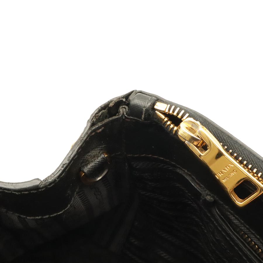 PRADA プラダ SAFFIANO LUX サフィアーノ ハンドバッグ 2WAY ショルダーバッグ レザー NERO 黒 ブラック ゴールド金具 BN2274 | PRADA | 07