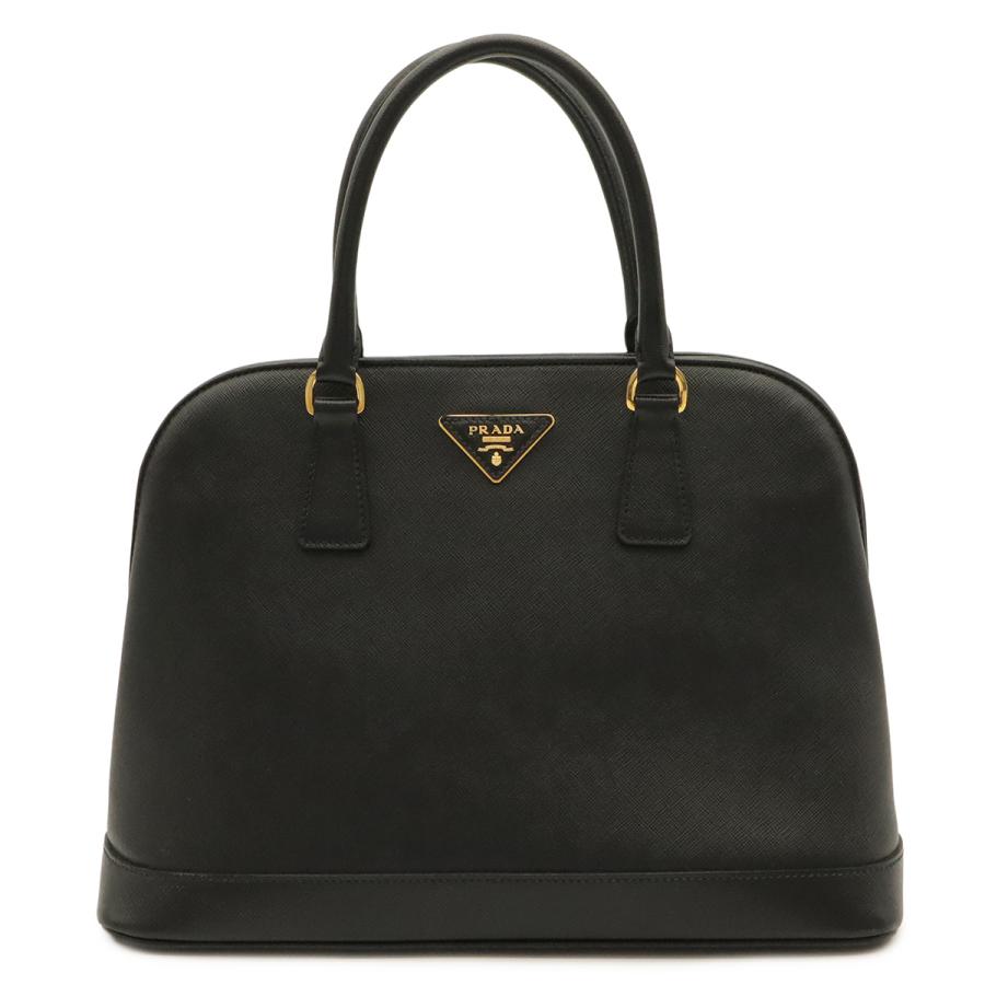PRADA プラダ サフィアーノ ハンドバッグ トートバッグ 2WAY ショルダーバッグ レザー NERO ブラック 黒 ゴールド金具 BN2538 | PRADA