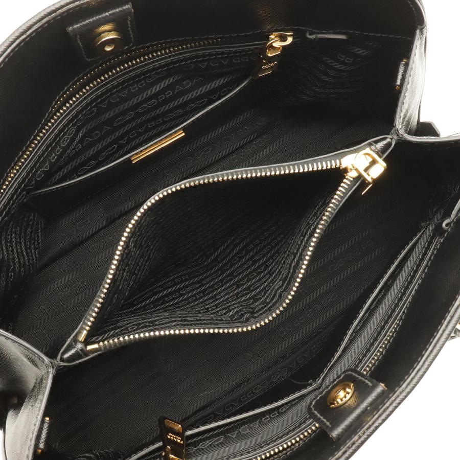 PRADA プラダ サフィアーノ ハンドバッグ トートバッグ 2WAY ショルダーバッグ レザー NERO ブラック 黒 ゴールド金具 BN2538 | PRADA | 06