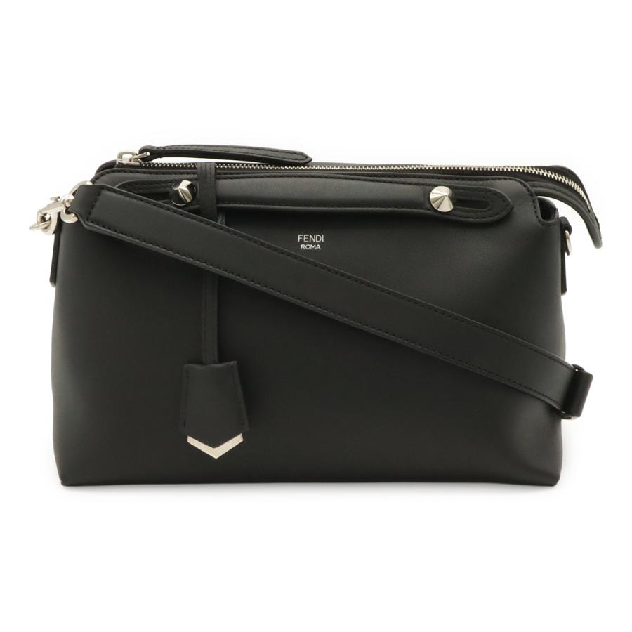 FENDI フェンディ BY THE WAY バイザウェイ ミディアム ハンドバッグ 2WAY ショルダーバッグ レザー ブラック 黒 シルバー金具 8BL146 | FENDI