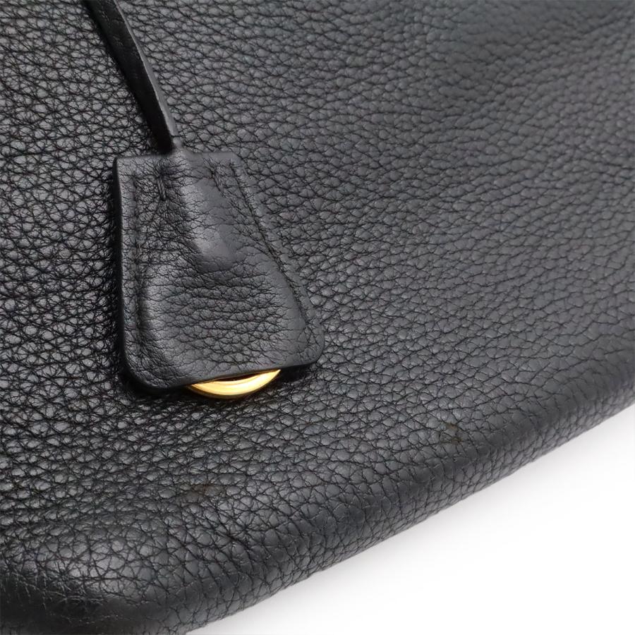 PRADA プラダ VIT.DAINO ハンドバッグ 2WAY ショルダーバッグ ストライプショルダー NERO 黒 ブラック ゴールド金具 1BA111 | PRADA | 07