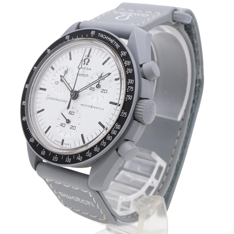 OMEGA オメガ×スウォッチ スピードマスター ムーンスウォッチ 1965 ホワイト文字盤 QZ メンズ 腕時計 S033M106 | OMEGA | 01