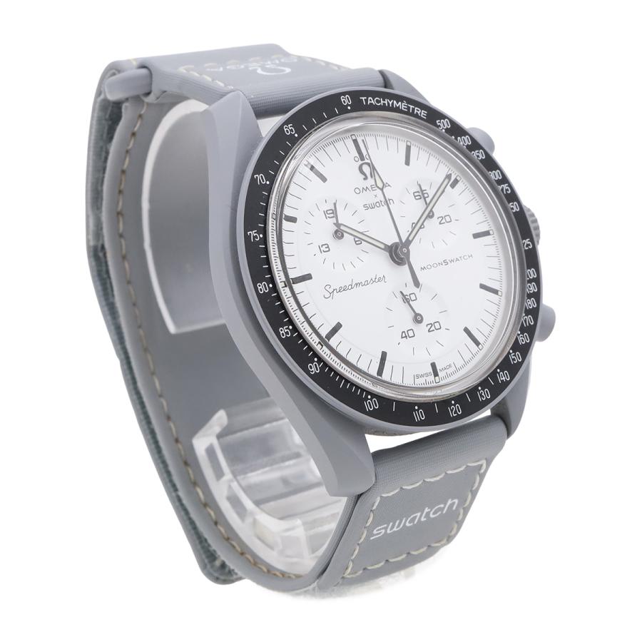 OMEGA オメガ×スウォッチ スピードマスター ムーンスウォッチ 1965 ホワイト文字盤 QZ メンズ 腕時計 S033M106 | OMEGA | 02