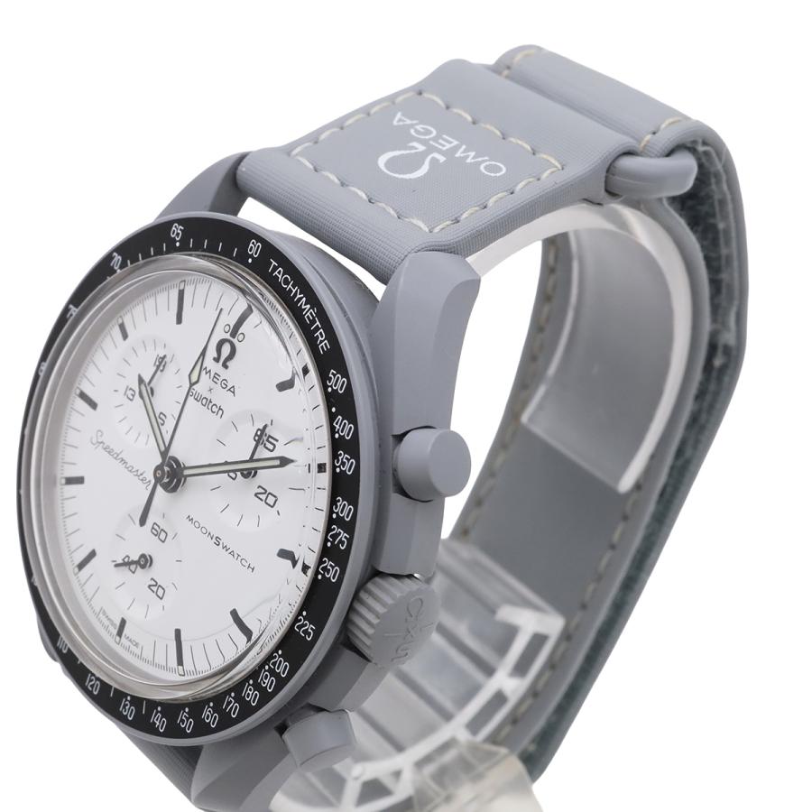 OMEGA オメガ×スウォッチ スピードマスター ムーンスウォッチ 1965 ホワイト文字盤 QZ メンズ 腕時計 S033M106 | OMEGA | 04