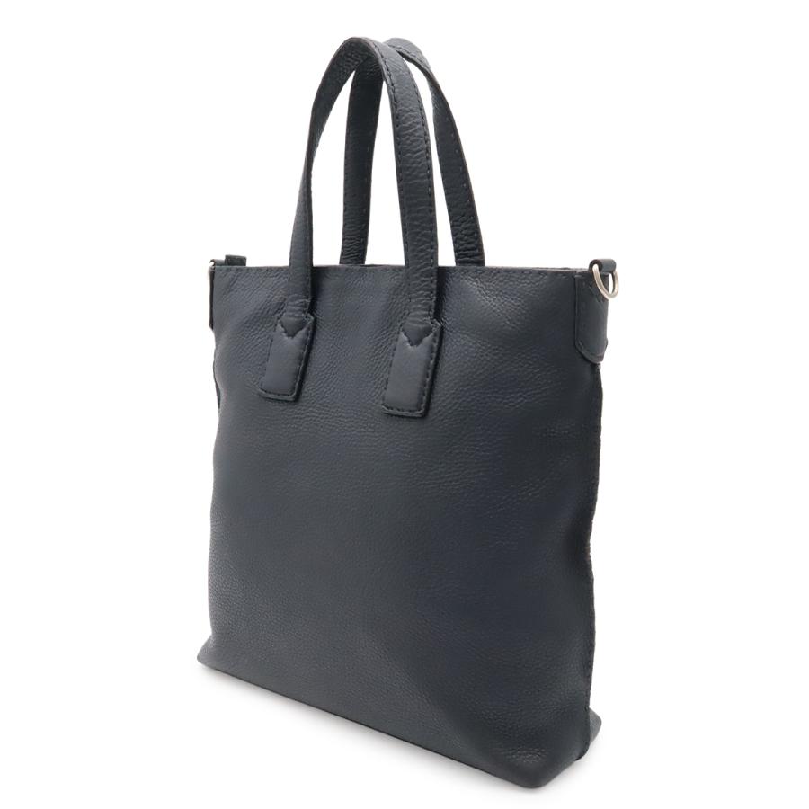 FENDI フェンディ カルラ セレリア トートバッグ ショルダーバッグ セミショルダー レザー ネイビー 紺 シルバー金具 ストラップ欠品 | FENDI | 01
