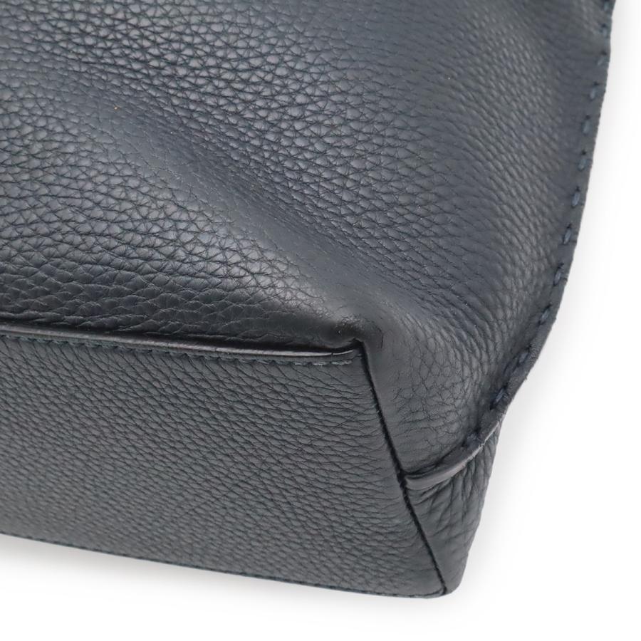 FENDI フェンディ カルラ セレリア トートバッグ ショルダーバッグ セミショルダー レザー ネイビー 紺 シルバー金具 ストラップ欠品 | FENDI | 02