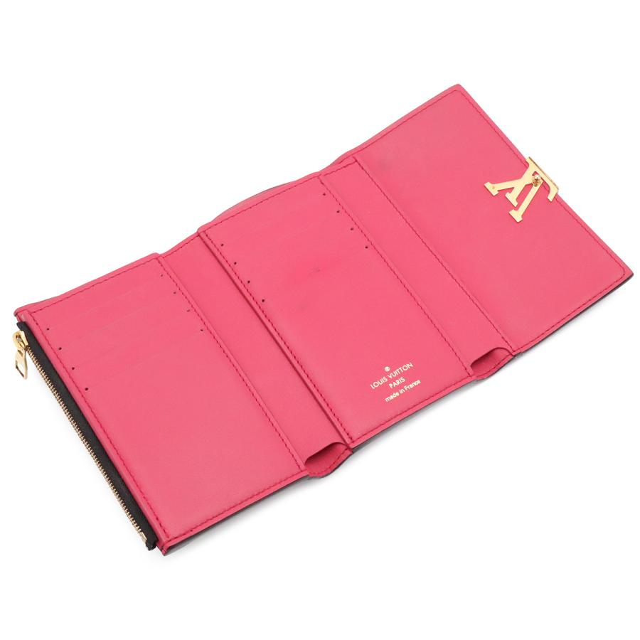 LOUIS VUITTON ルイ ヴィトン ポルトフォイユ カプシーヌ コンパクト 3つ折財布 三つ折り財布 トリヨンレザー ノワール 黒 ホットピンク | LOUIS VUITTON | 04