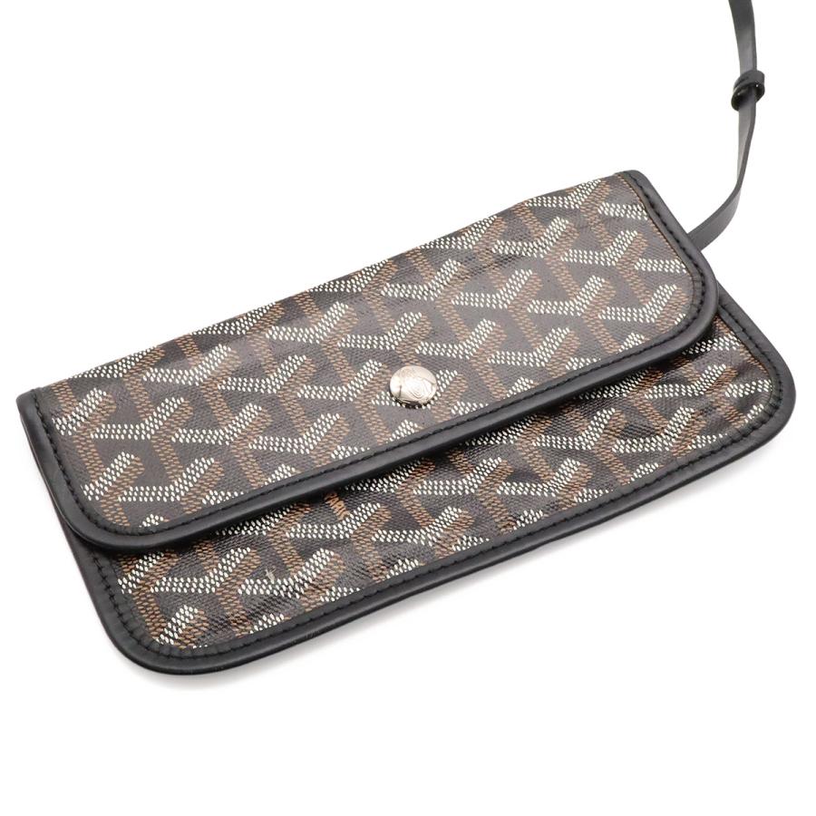 GOYARD ゴヤール サンルイPM トートバッグ ショルダーバッグ コーティングキャンバス PVC レザー ブラック 黒 ホワイト 白 ポーチ付き | GOYARD | 06