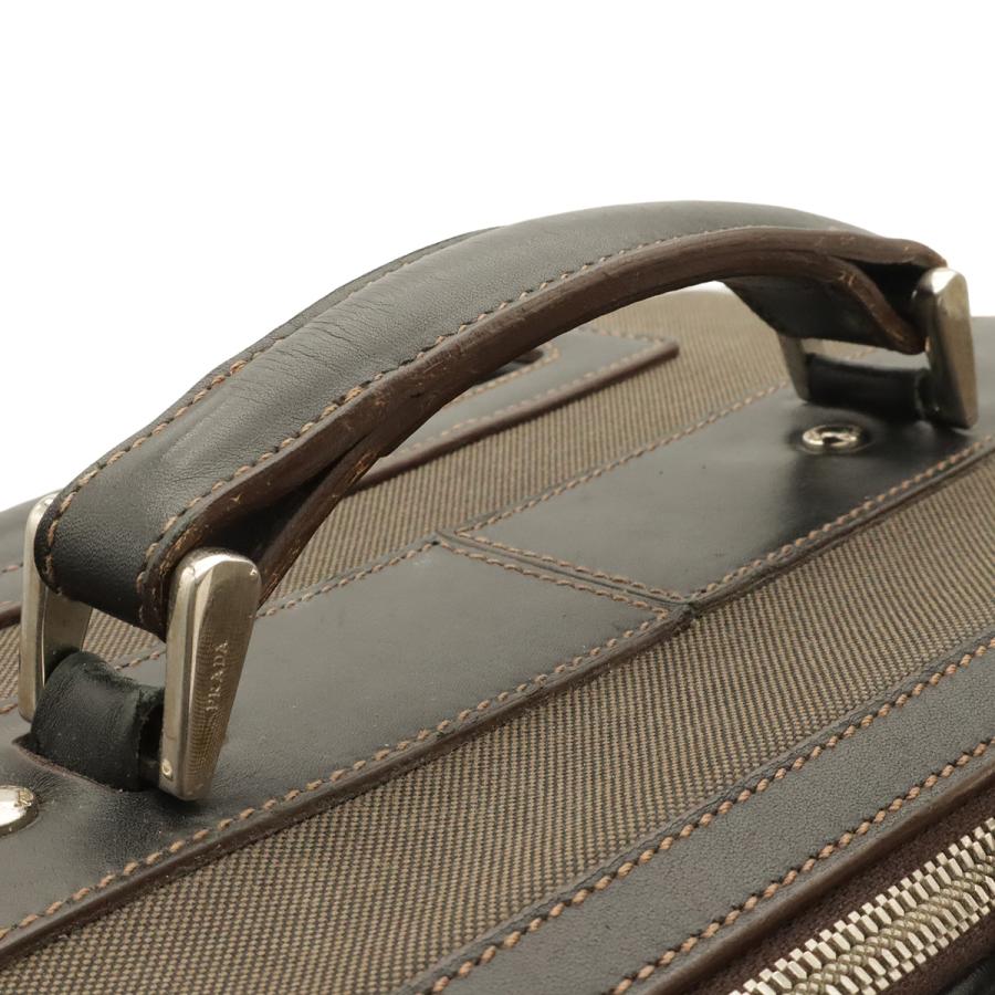 PRADA プラダ ロゴジャガード キャリーバッグ キャリーケース スーツケース トロリーバッグ トラベルバッグ 旅行 キャンバス レザー | PRADA | 03