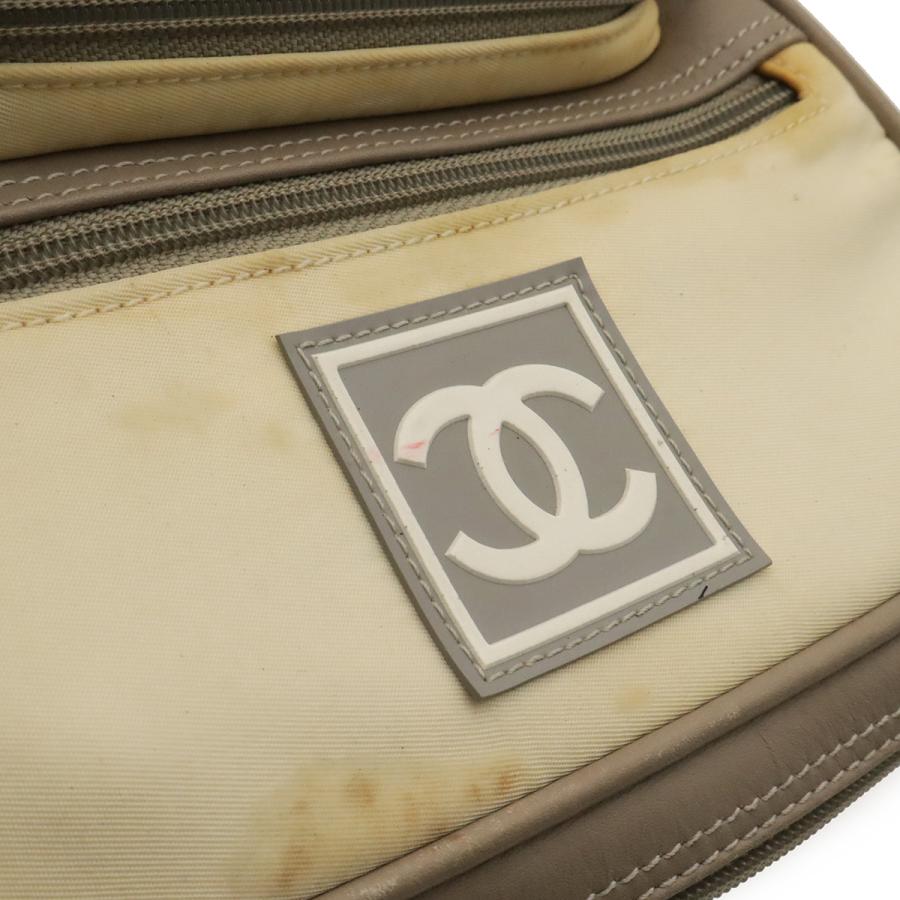 CHANEL シャネル スポーツライン ココマーク バックパック リュックサック ナイロン ラバー アイボリー ブラック グレー A03595 | CHANEL | 03