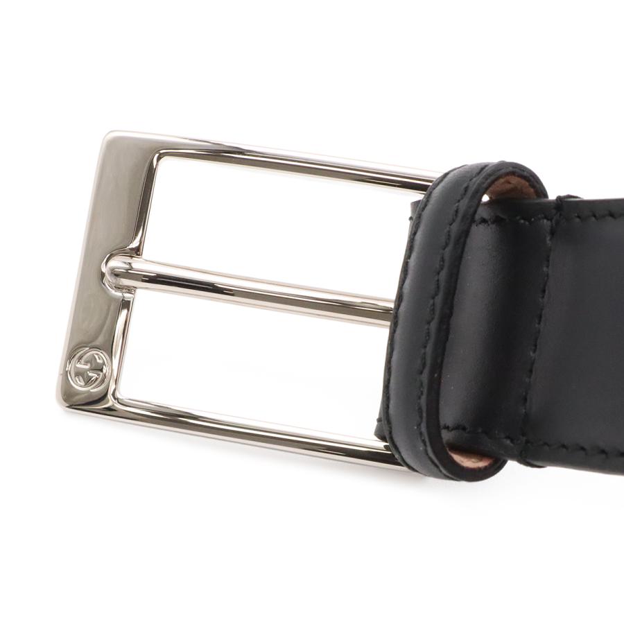 GUCCI グッチ ベルト リバーシブル スクエアバックル レザー ブラック 黒 シルバー金具 #105 345658 | GUCCI | 02