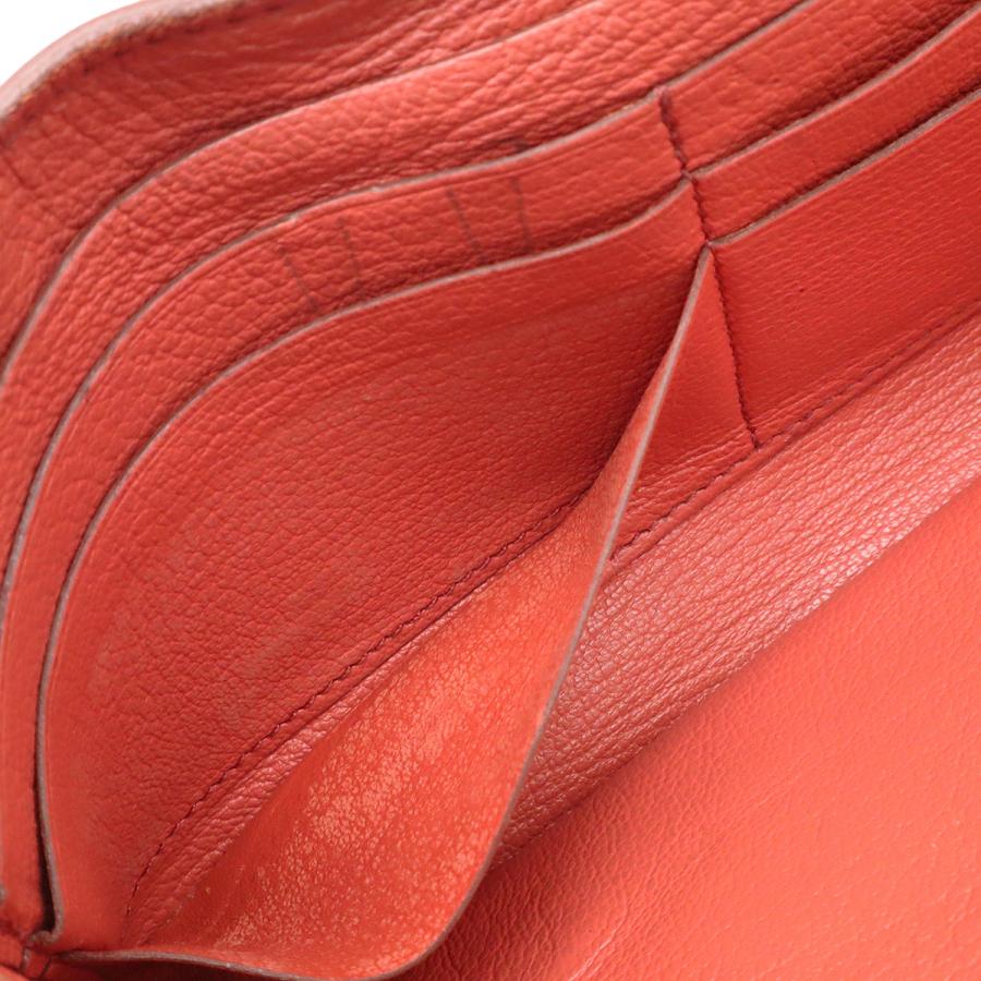 HERMES エルメス ケリーウォレット フラッグ 2つ折長財布 二つ折り バイカラー ヴォーエプソン コライユ フラミンゴ シルバー金具 | HERMES | 06