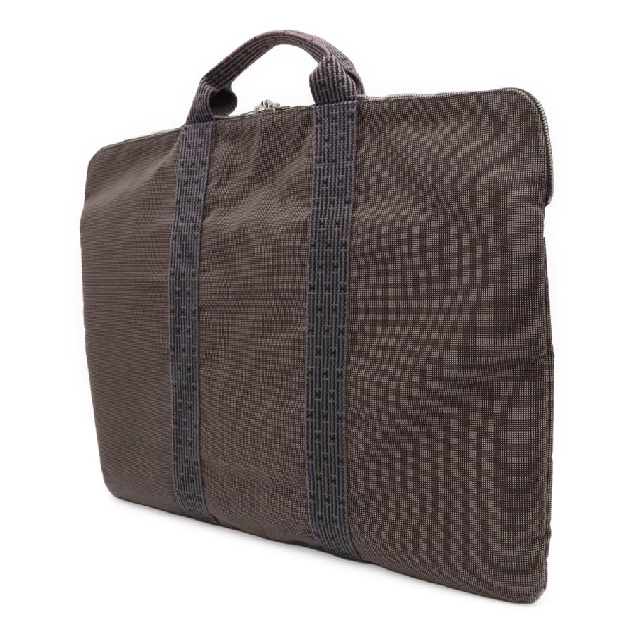 HERMES エルメス エールライン ポルトドキュマン ブリーフケース 書類カバン B3 ハンドバッグ ナイロンキャンバス グレー | HERMES | 01