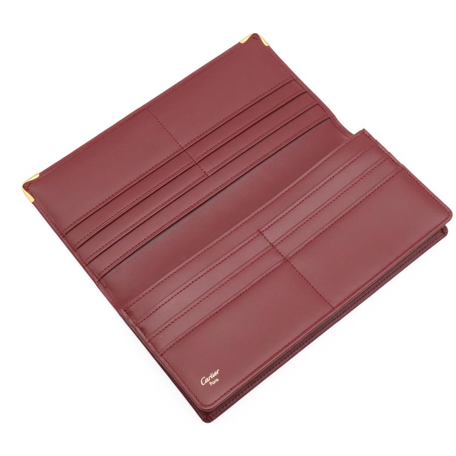 Cartier カルティエ マスト ドゥ カルティエ マストライン 2つ折長財布 二つ折り長財布 カーフ ボルドー ゴールド金具 L3000466 | Cartier | 03