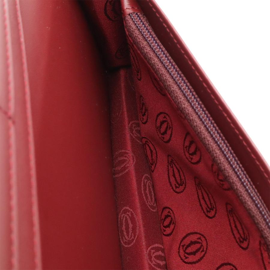 Cartier カルティエ マスト ドゥ カルティエ マストライン 2つ折長財布 二つ折り長財布 カーフ ボルドー ゴールド金具 L3000466 | Cartier | 04