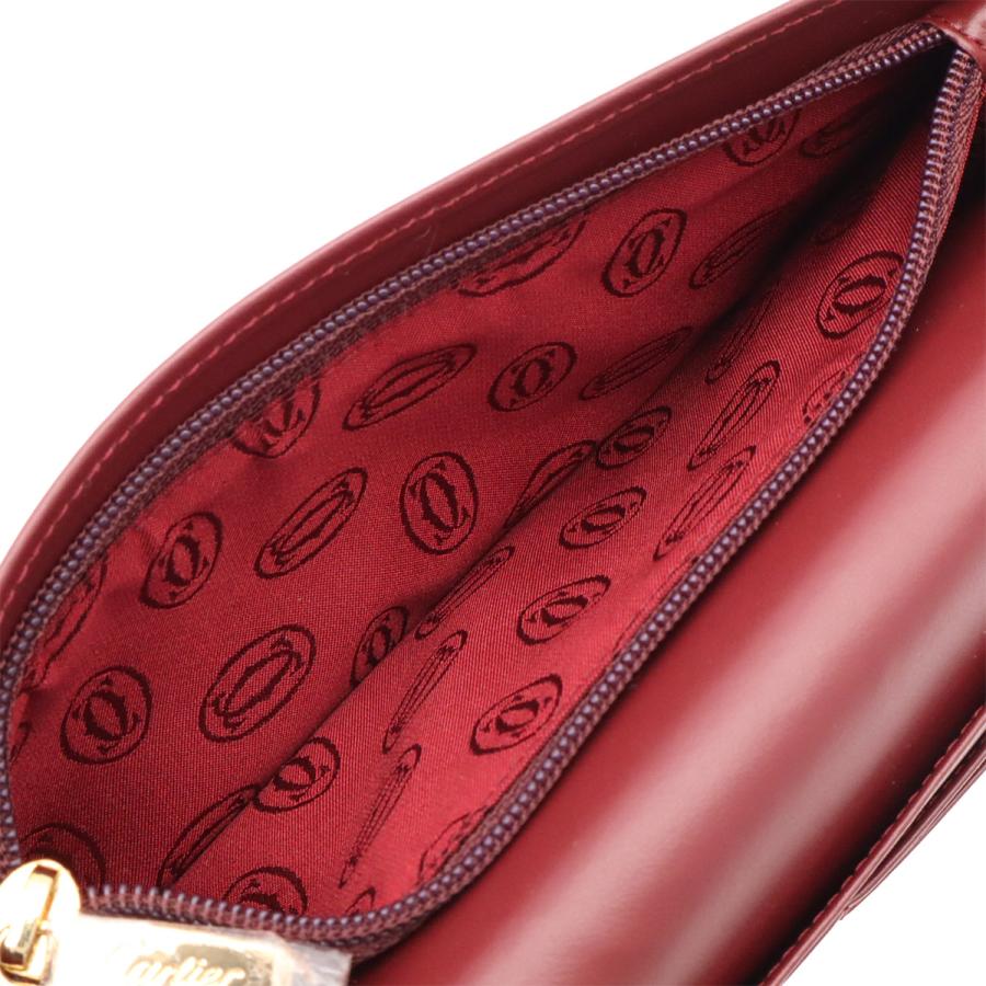 Cartier カルティエ マスト ドゥ カルティエ マストライン 2つ折長財布 二つ折り長財布 カーフ ボルドー ゴールド金具 L3000466 | Cartier | 05