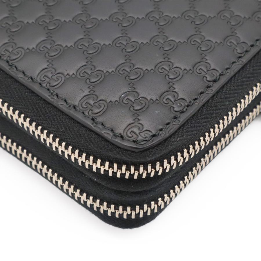GUCCI グッチ マイクログッチシマ トラベルケース クラッチバッグ セカンドバッグ オーガナイザー 長財布 レザー ブラック | GUCCI | 02