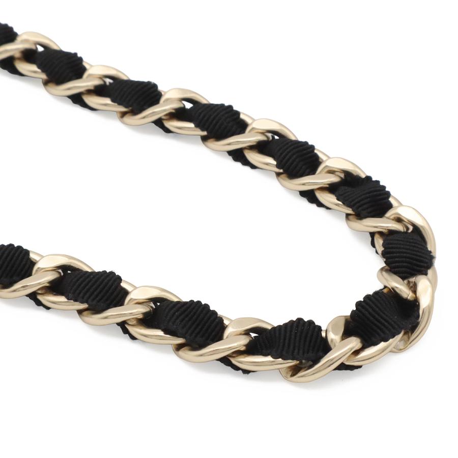 CHANEL シャネル ココマーク チェーンベルト グログラン リボン ブラック 黒 ゴールド金具 Sサイズ G20C | CHANEL | 03