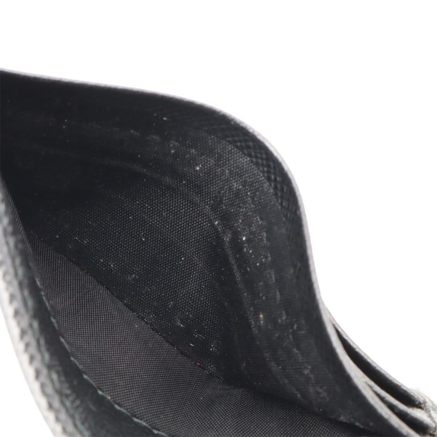 PRADA プラダ トライアングルロゴ 2つ折札入れ 二つ折り財布 マネークリップ式 ビルクリップ レザー NERO 黒 ブラック シルバー金具 | PRADA | 07