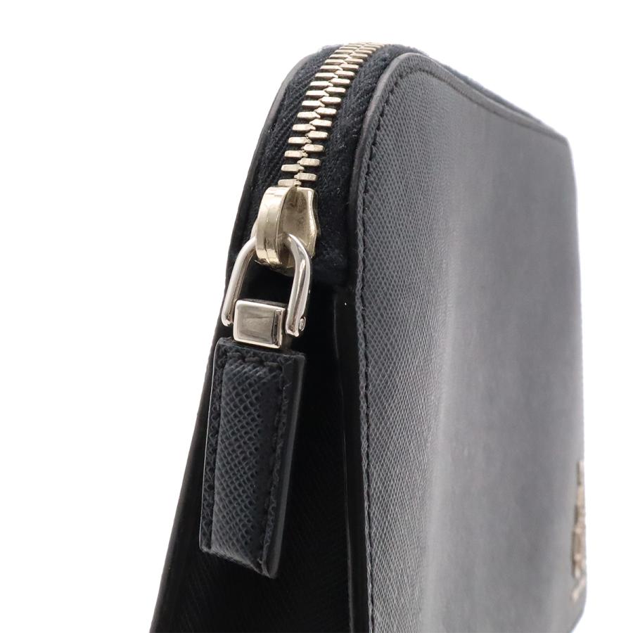 PRADA プラダ PORTER ポーター コラボ サフィアーノ クラッチバッグ セカンドバッグ レザー ネイビー 紺 シルバー金具 2VF056 | PORTER | 05