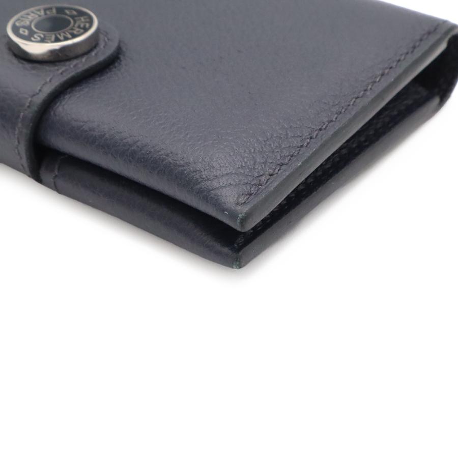 HERMES エルメス R.M.S RMS カードケース 名刺入れ パスケース ヴォーエヴァーカラー エバーカラー レザー ネイビー系 B刻印 | HERMES | 02