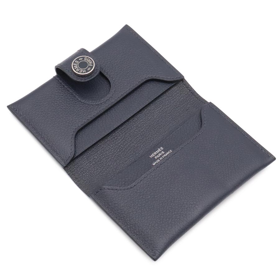 HERMES エルメス R.M.S RMS カードケース 名刺入れ パスケース ヴォーエヴァーカラー エバーカラー レザー ネイビー系 B刻印 | HERMES | 04