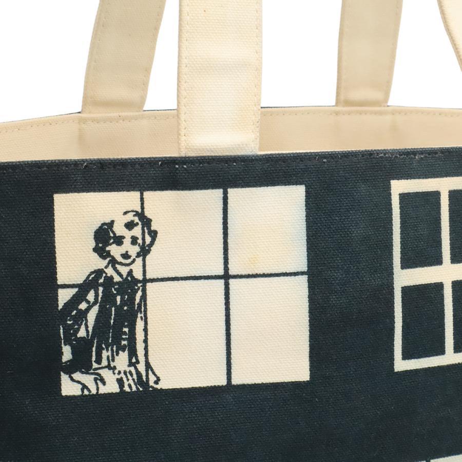 CHANEL シャネル ウィンドウズライン トートバッグ ラージトート ショルダーバッグ 肩掛け キャンバス ブラック 黒 ホワイト 白 | CHANEL | 07