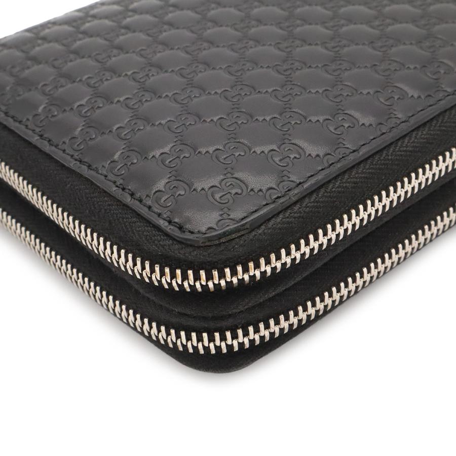 GUCCI グッチ マイクログッチシマ トラベルケース クラッチバッグ セカンドバッグ オーガナイザー 長財布 レザー ブラック | GUCCI | 02