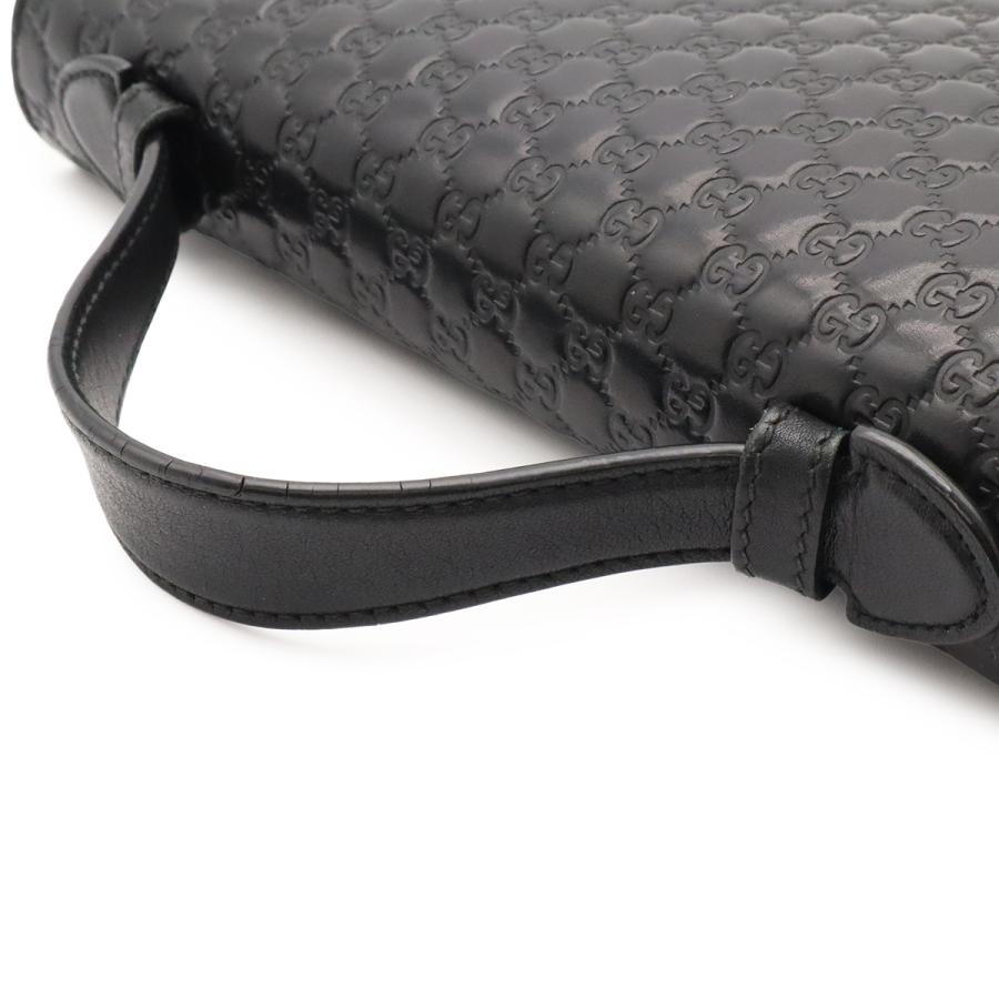 GUCCI グッチ マイクログッチシマ トラベルケース クラッチバッグ セカンドバッグ オーガナイザー 長財布 レザー ブラック | GUCCI | 03