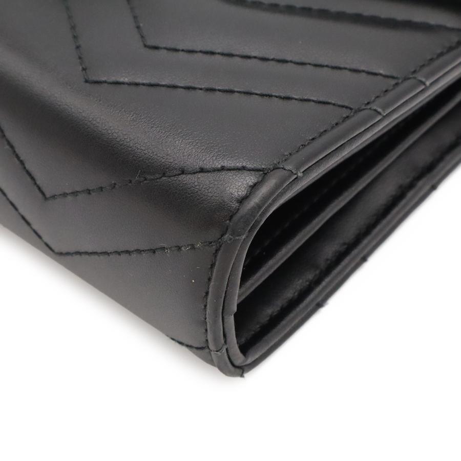 GUCCI グッチ GGマーモント ショルダーバッグ チェーンバッグ チェーンウォレット 2WAY クラッチバッグ キルティングレザー ブラック | GUCCI | 02