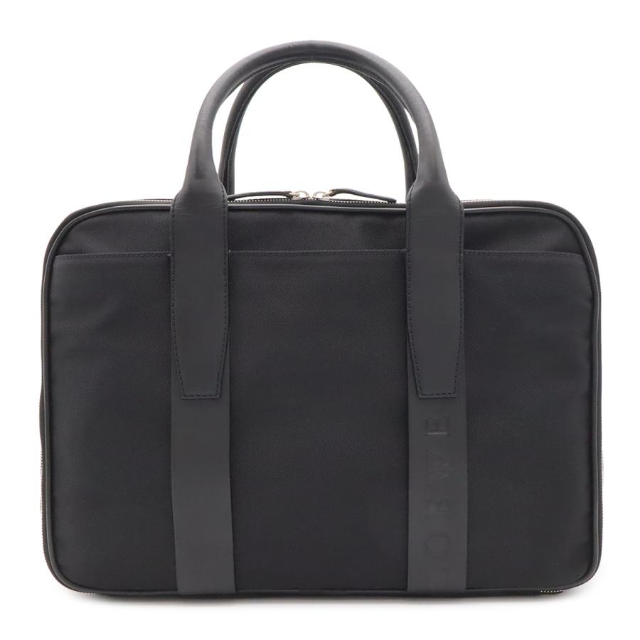 LOEWE ロエベ ロゴ ビジネスバッグ ブリーフケース PCケース 書類カバン ハンドバッグ ナイロンキャンバス レザー ブラック 黒 | LOEWE